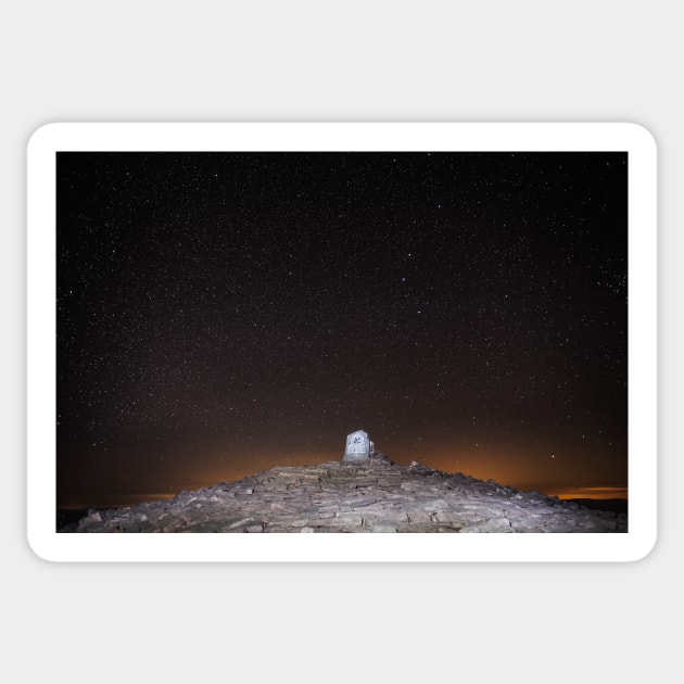 The Pen y Fan Summit in the Brecon Beacons National Park Sticker by dasantillo